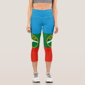 Leggings Capri Drapeau de Karatchaïevo-Tcherkessie (Recto)