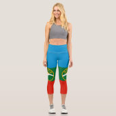 Leggings Capri Drapeau de Karatchaïevo-Tcherkessie (Recto)