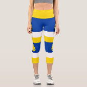 Leggings Capri Drapeau de la Buryatia patriotique (Recto)