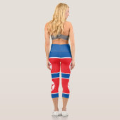 Leggings Capri Drapeau de la Corée du Nord (Verso)