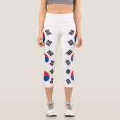 Leggings Capri Drapeau de la Corée du Sud (Recto)