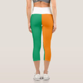 Leggings Capri Drapeau de la Côte d'Ivoire (Verso)