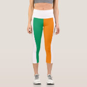 Leggings Capri Drapeau de la Côte d'Ivoire (Recto)