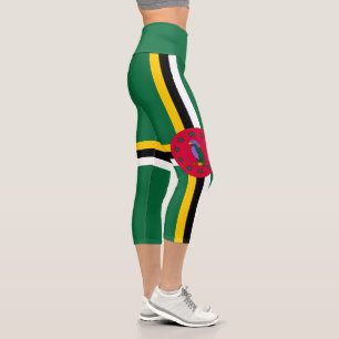 Leggings Capri Drapeau de la Dominique