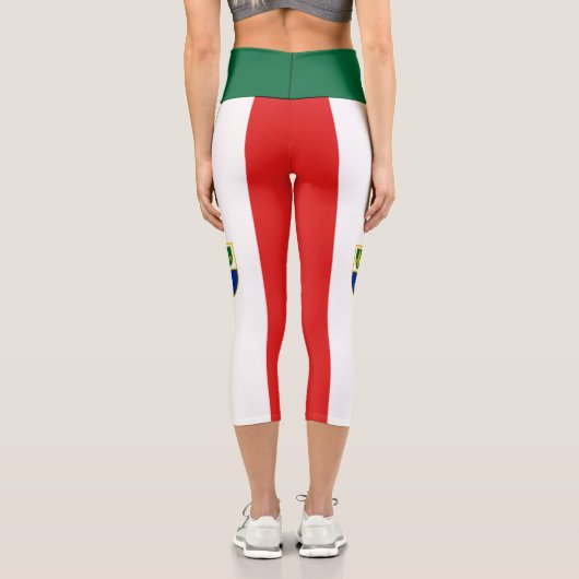 Leggings Capri Drapeau de la Fédération de Bosnie (Verso)