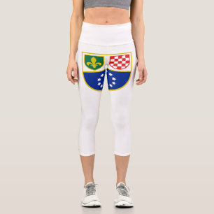 Leggings Capri Drapeau de la Fédération de Bosnie-Herzégovine