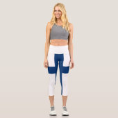 Leggings Capri Drapeau de la Finlande (Recto)