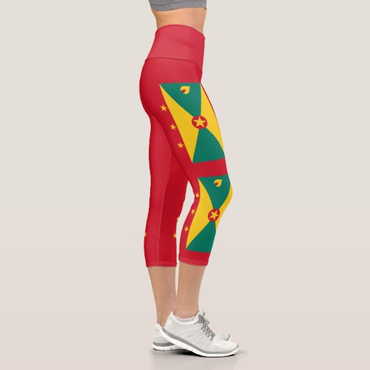 Leggings Capri Drapeau de la Grenade (Droite)