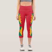 Leggings Capri Drapeau de la Grenade (Recto)