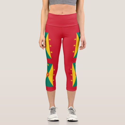 Leggings Capri Drapeau de la Grenade (Recto)