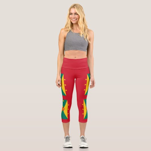 Leggings Capri Drapeau de la Grenade (Recto)