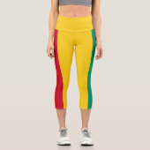 Leggings Capri Drapeau de la Guinée (Recto)