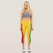 Leggings Capri Drapeau de la Guinée (Recto)