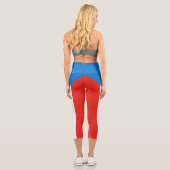 Leggings Capri Drapeau de la Guinée équatoriale (Verso)