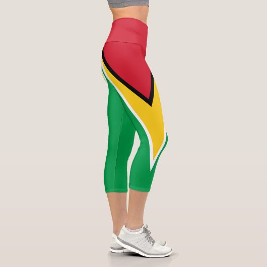 Leggings Capri Drapeau de la Guyane (Droite)