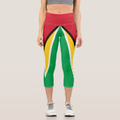 Leggings Capri Drapeau de la Guyane (Recto)