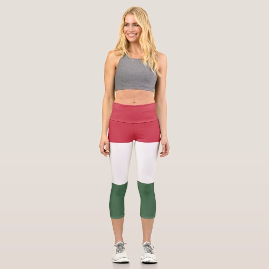 Leggings Capri drapeau de la Hongrie (Recto)