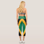 Leggings Capri Drapeau de la Jamaïque (Verso)