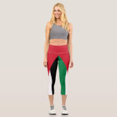 Leggings Capri Drapeau de la Jordanie (Recto)
