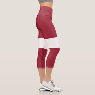 Leggings Capri Drapeau de la Lettonie