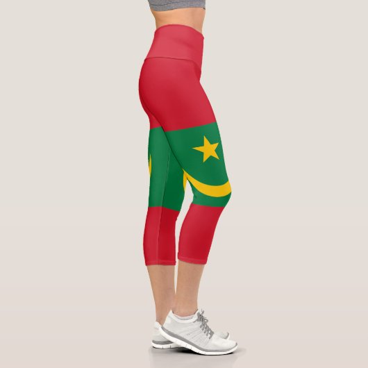 Leggings Capri Drapeau de la Mauritanie (Droite)