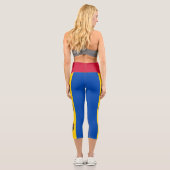 Leggings Capri Drapeau de la Moldavie (Verso)