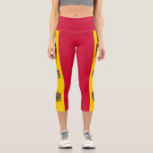 Leggings Capri Drapeau de la Moldavie (Recto)