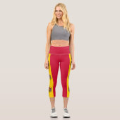 Leggings Capri Drapeau de la Moldavie (Recto)
