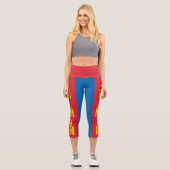 Leggings Capri Drapeau de la Mongolie (Recto)