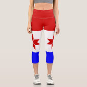 Leggings Capri Drapeau de la Mordovie (Recto)