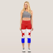 Leggings Capri Drapeau de la Mordovie (Recto)