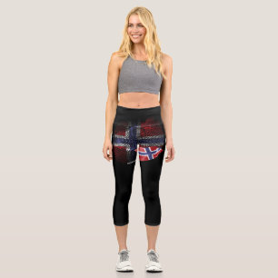 Leggings Capri Drapeau de la Norvège