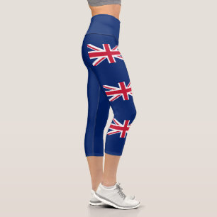 Leggings Capri Drapeau de la Nouvelle-Zélande