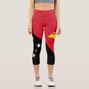 Leggings Capri Drapeau de la Papouasie-Nouvelle-Guinée