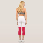 Leggings Capri Drapeau de la Pologne (Verso)