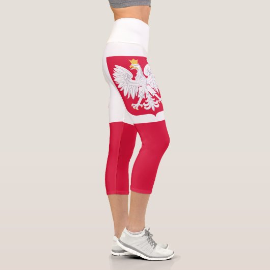 Leggings Capri Drapeau de la Pologne (Droite)