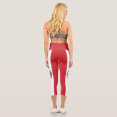 Leggings Capri Drapeau de la Polynésie française (Verso)