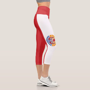Leggings Capri Drapeau de la Polynésie française