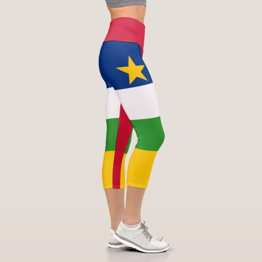Leggings Capri Drapeau de la République centrafricaine (Droite)