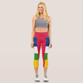 Leggings Capri Drapeau de la République centrafricaine (Recto)