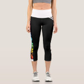 Leggings Capri Drapeau de la République de Californie patriotique (Recto)