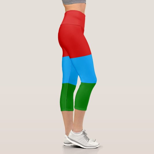 Leggings Capri Drapeau de la République de Carélie (Droite)