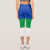 Leggings Capri Drapeau de la République de Komi (Verso)