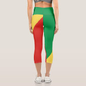 Leggings Capri Drapeau de la République du Congo (Verso)