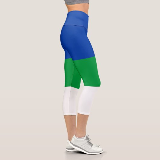 Leggings Capri Drapeau de la République Komi (Droite)