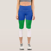 Leggings Capri Drapeau de la République Komi (Recto)