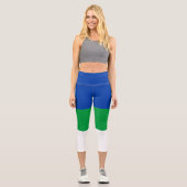 Leggings Capri Drapeau de la République Komi (Recto)