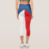 Leggings Capri Drapeau de la République tchèque (Verso)