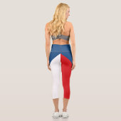 Leggings Capri Drapeau de la République tchèque (Verso)