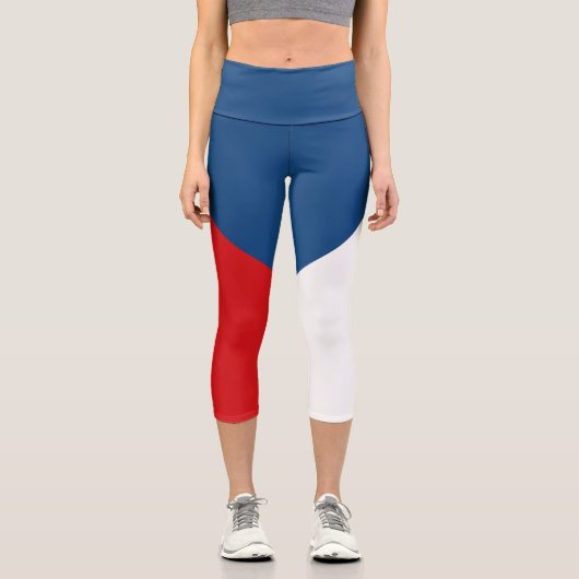 Leggings Capri Drapeau de la République tchèque (Recto)